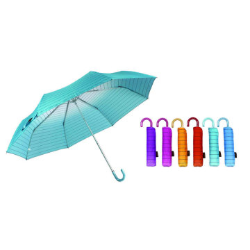 3 Section Manual Open Windproof Compact Umbrellas